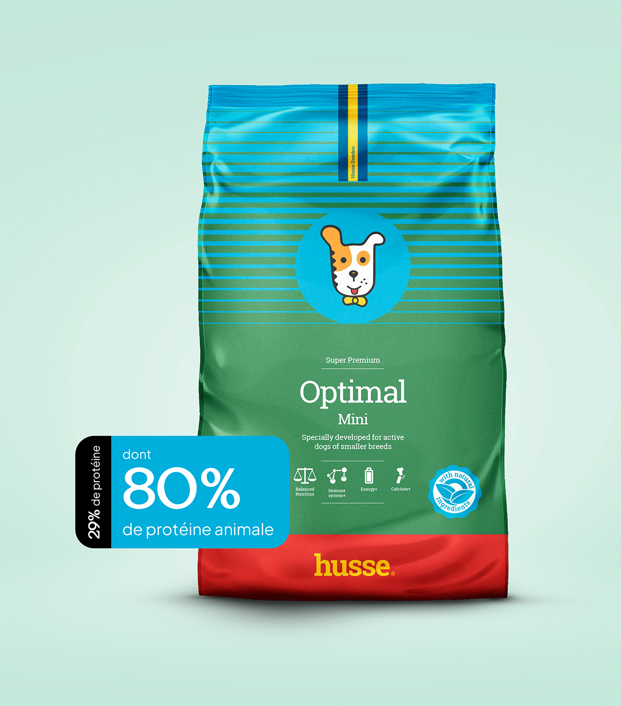 Croquettes pour petit chien actifs | Optimal Mini