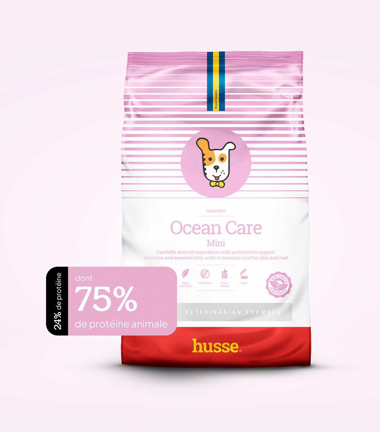 Croquettes hypoallergéniques au saumon pour petit chien sensible | Ocean Care Mini