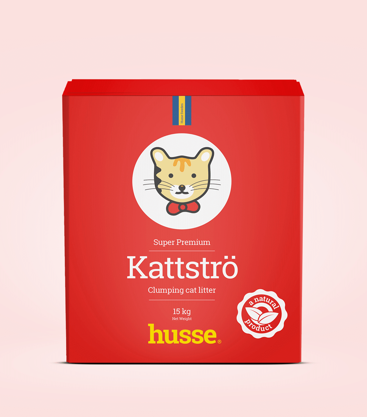 Litière agglomérante naturelle pour chat | Kattströ Red – 15 kg