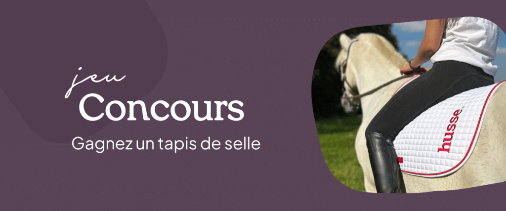 Concours pour gagner un tapis de selle.